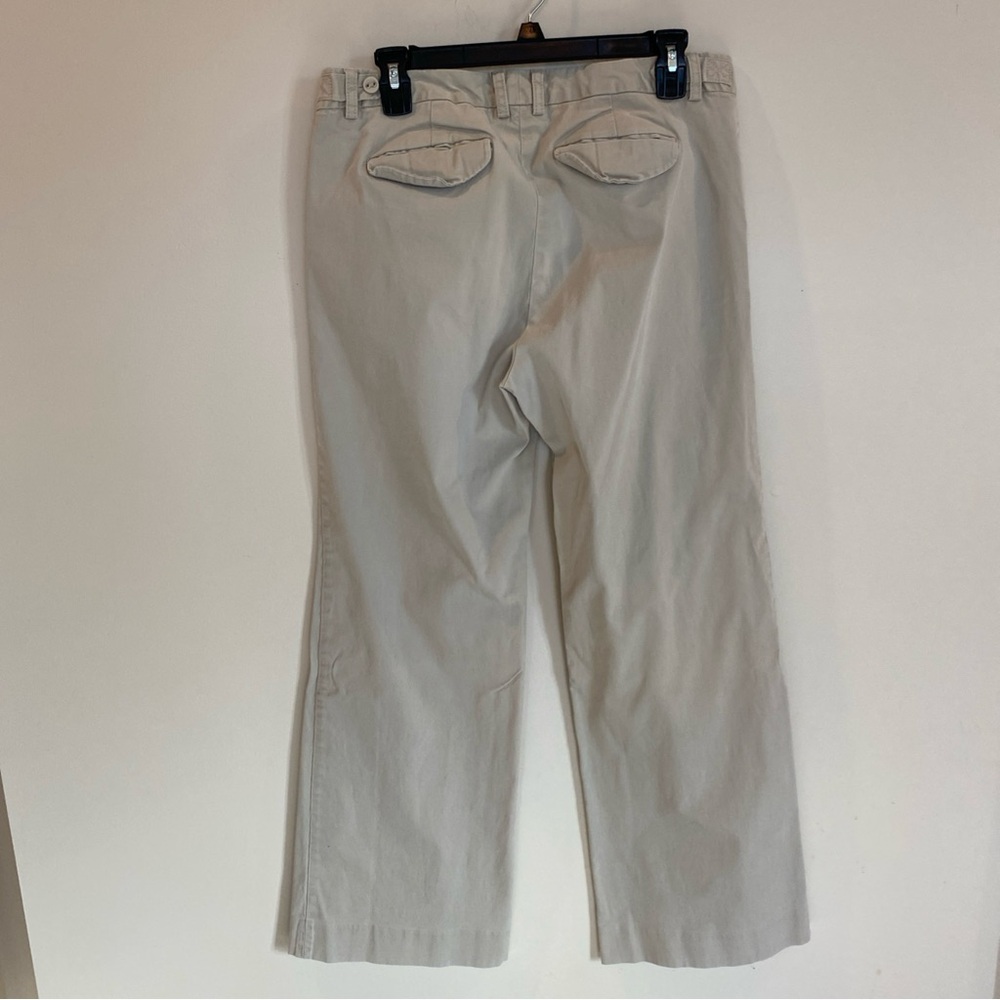 Gap Wide Leg Khaki Pants Womens Size 12 Regular Stretch 2000s - Picture 4 of 6